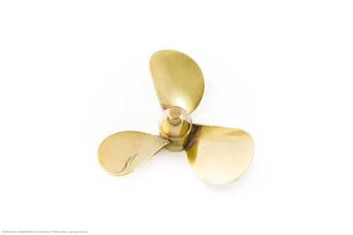 Schiffsschraube Messing, 25mm * 3-Blatt, M4