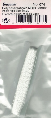 Polyesterschnur f&uuml;r Micro Magic wei&szlig;
