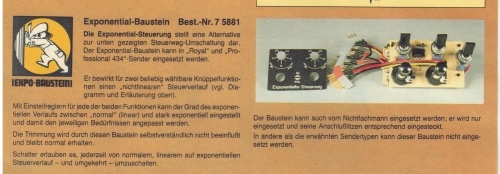 Exponential Baustein f&uuml;r Multiplex ROYAL