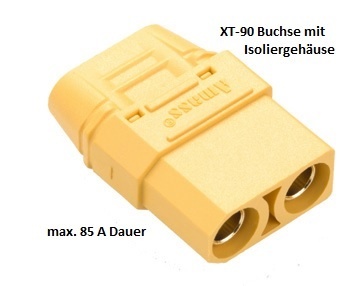 XT-90 Goldbuchse m.Kappe, max. 85 A *2-St&uuml;ck