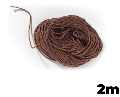 Takelgarn braun 1,5mm x 2m L&auml;nge
