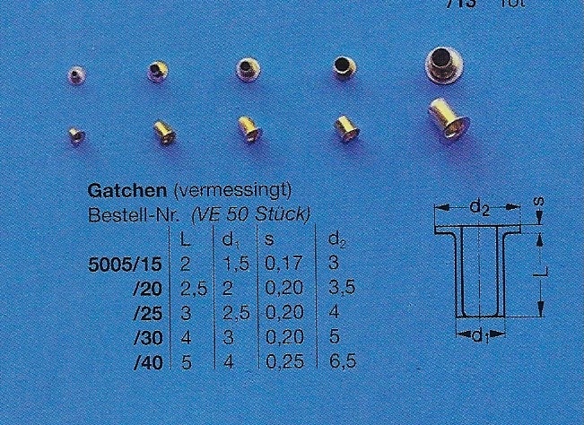 Gatche/Bullauge 1.5 mm *ca. 50Stück