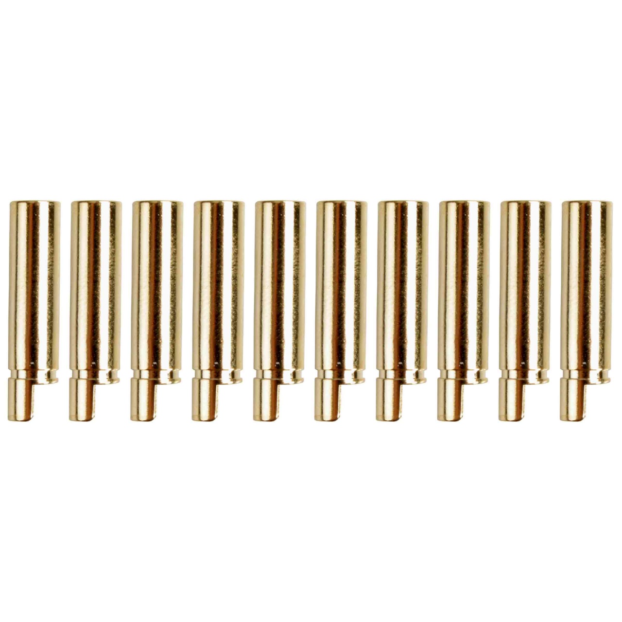 Goldkontakt Ø4,0mm Lötkelch halboffen 10 Buchsen