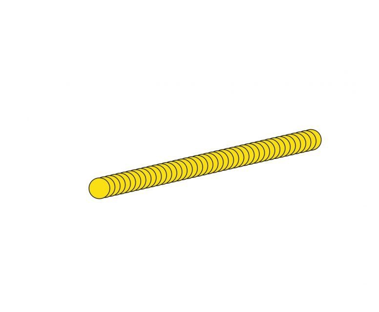 Messing-Gewindestange 1m/M2