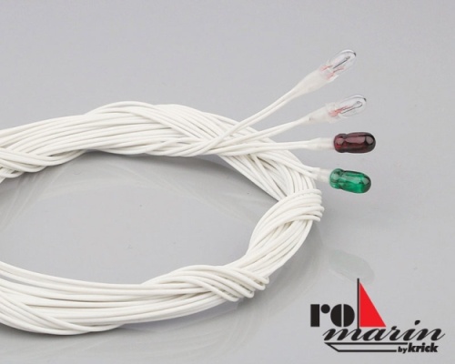 Minitaturbirnchen klar 6V/100mA &Oslash;3mm Kabell&auml;nge 80cm