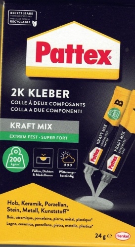 Pattex KRAFT-MIX Extrem Fest Zwei-Komponentenkleber PK6FT